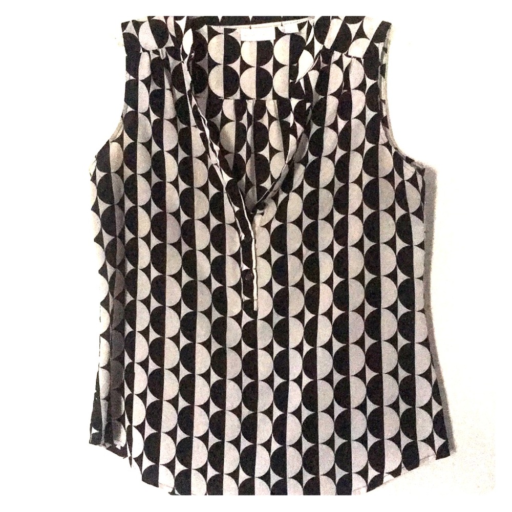 Black and white blouse